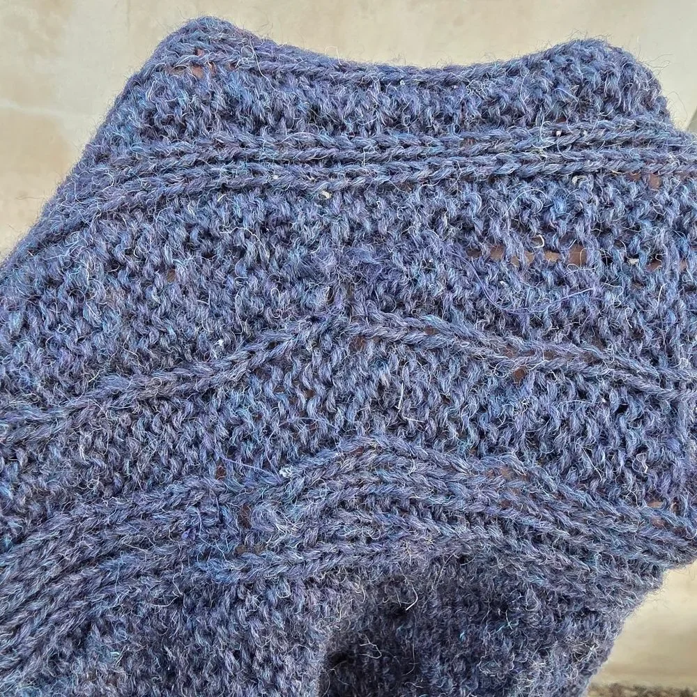 Rue saint Patrick wool cableknit sweater